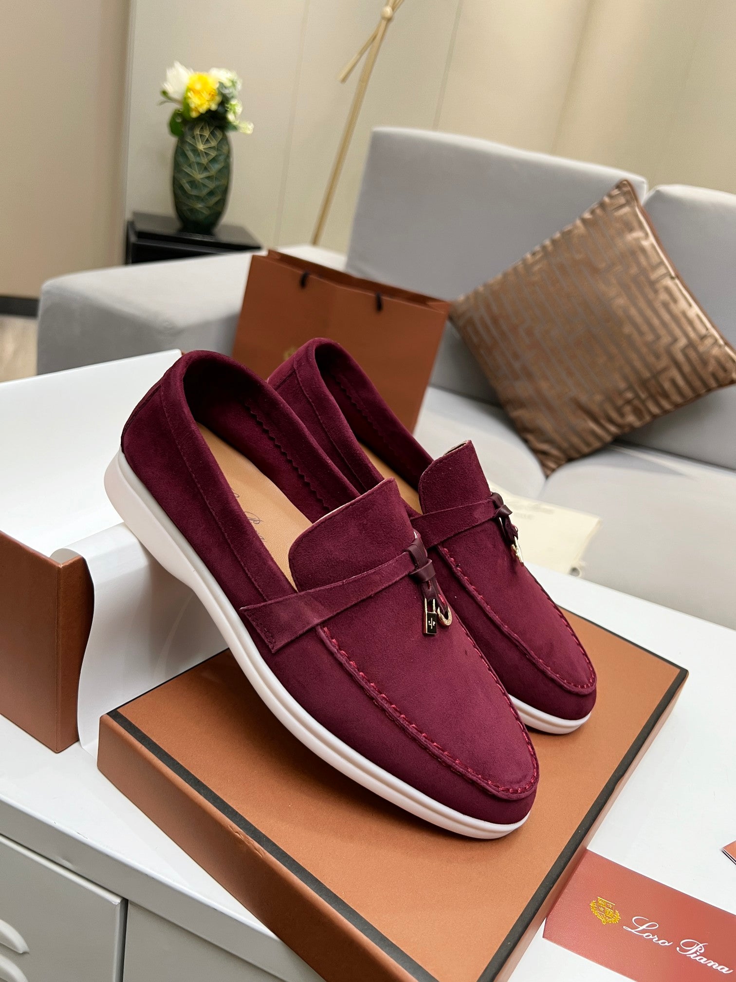 The Loafer Prestige Charms Wine Red