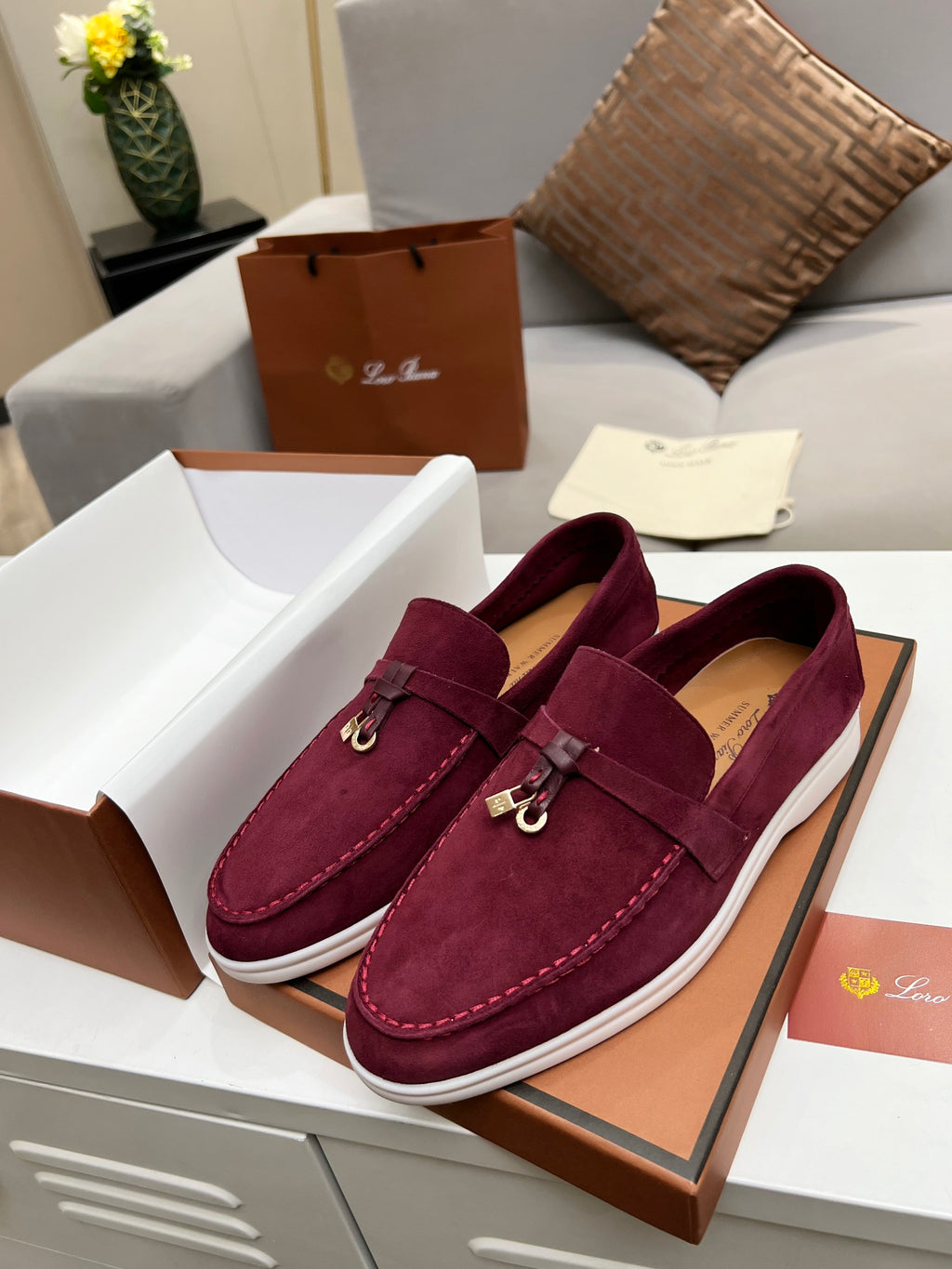 The Loafer Prestige Charms Wine Red