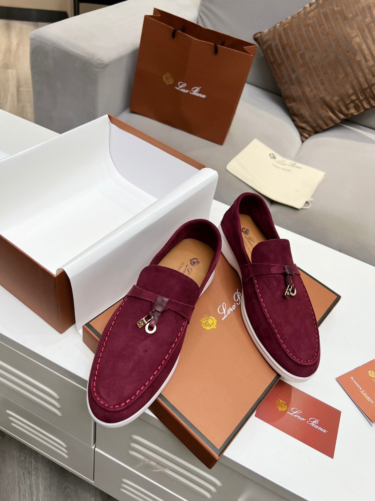The Loafer Prestige Charms Wine Red
