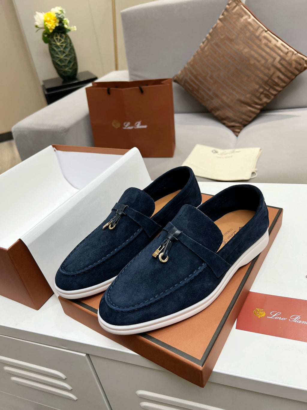 The Loafer Prestige Charms Dark Blue