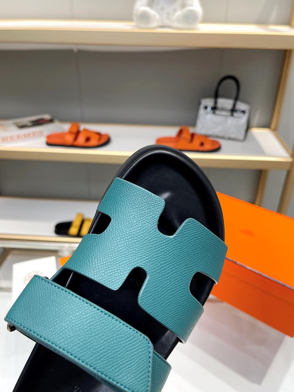 Hermes Sandal Chypre Smaragd Grün