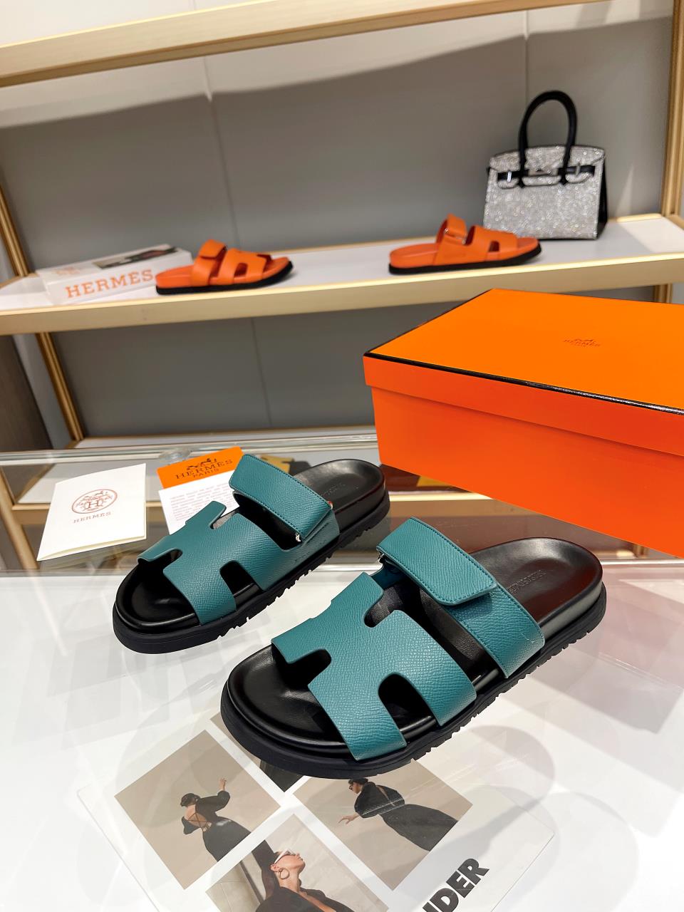 Hermes Sandal Chypre Smaragd Grün