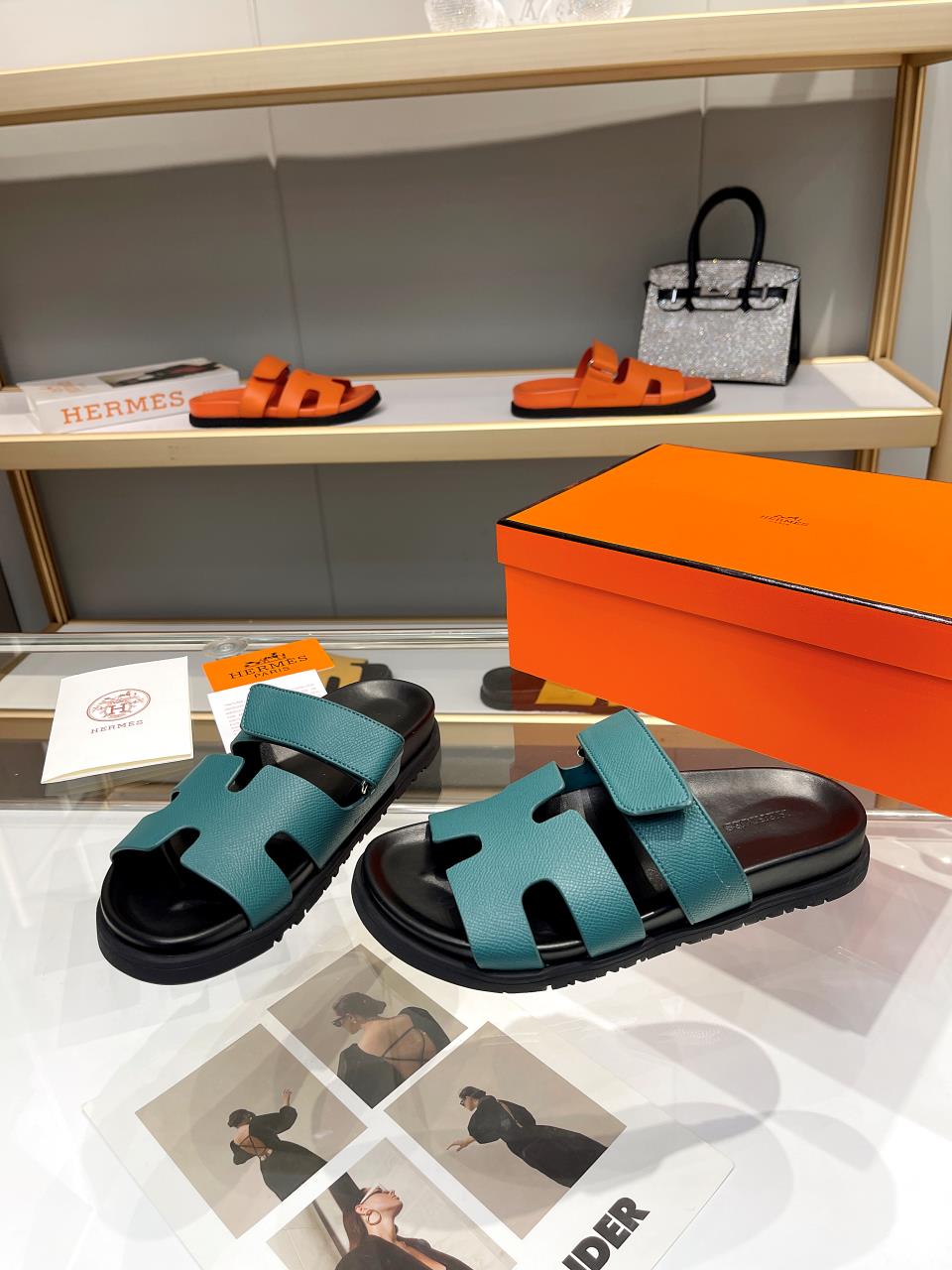 Hermes Sandal Chypre Smaragd Grün