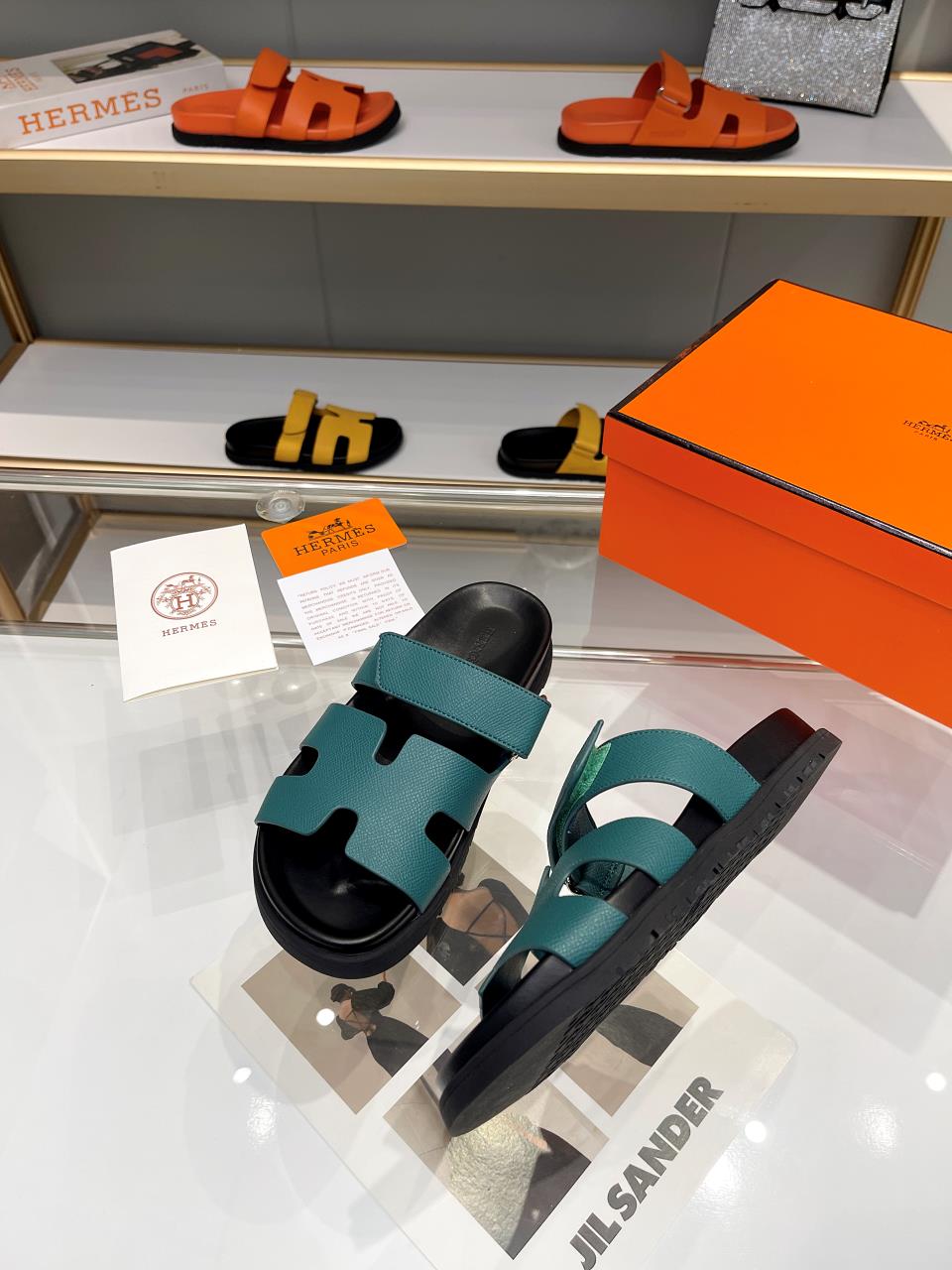 Hermes Sandal Chypre Smaragd Grün