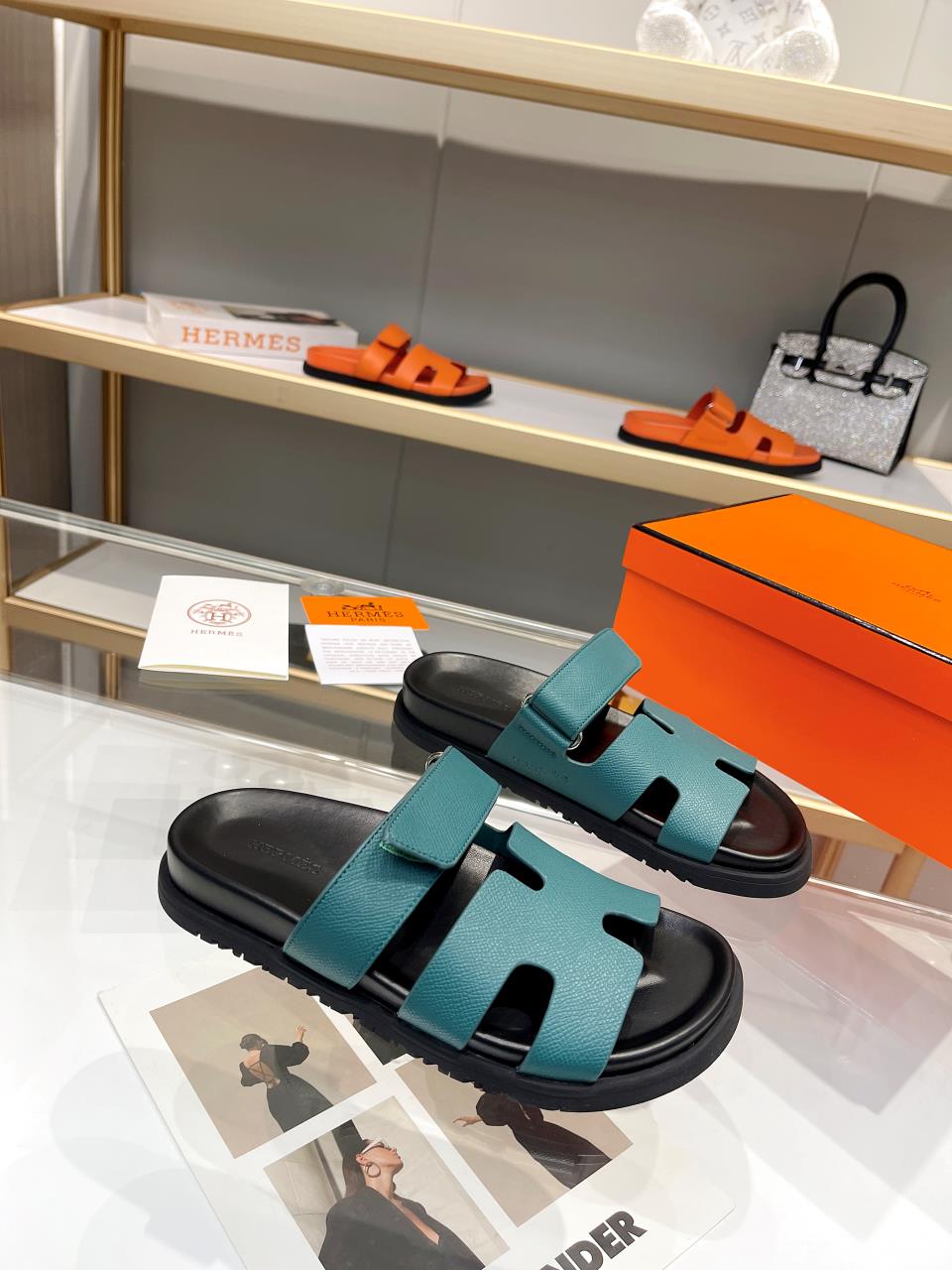 Hermes Sandal Chypre Smaragd Grün