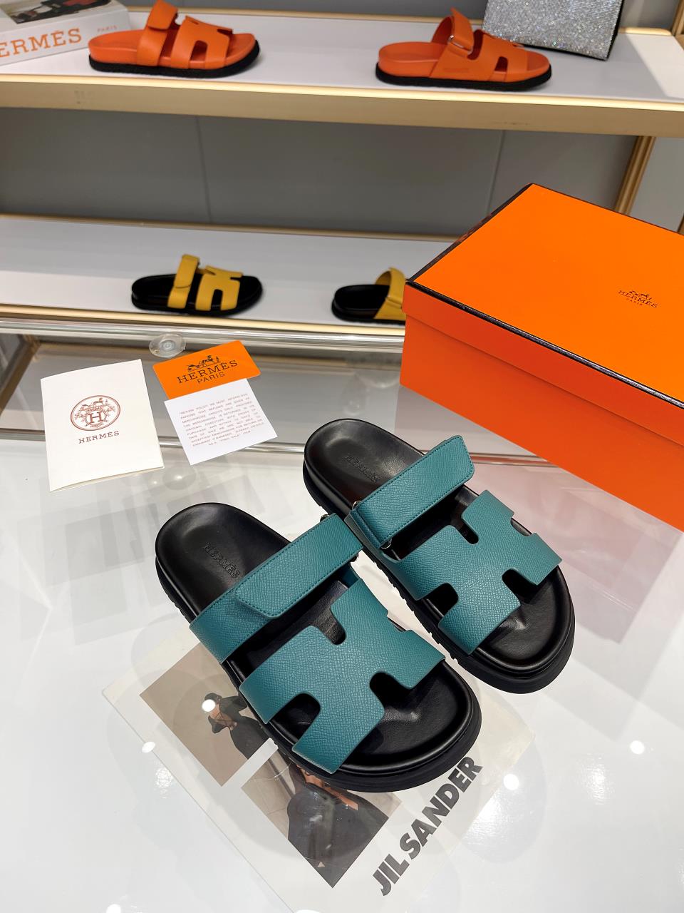 Hermes Sandal Chypre Smaragd Grün