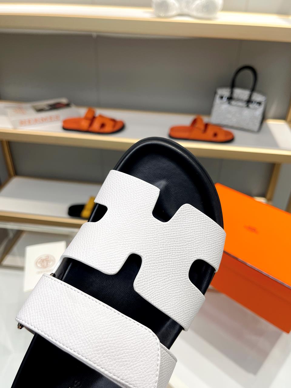 Hermes Sandal Chypre Weiß