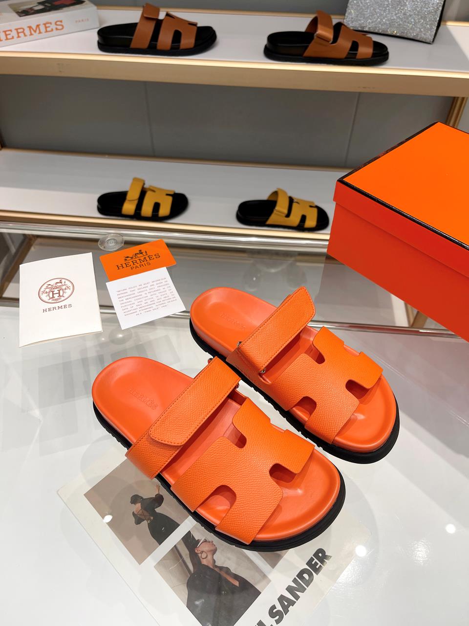 Hermes Sandal Chypre All Orange
