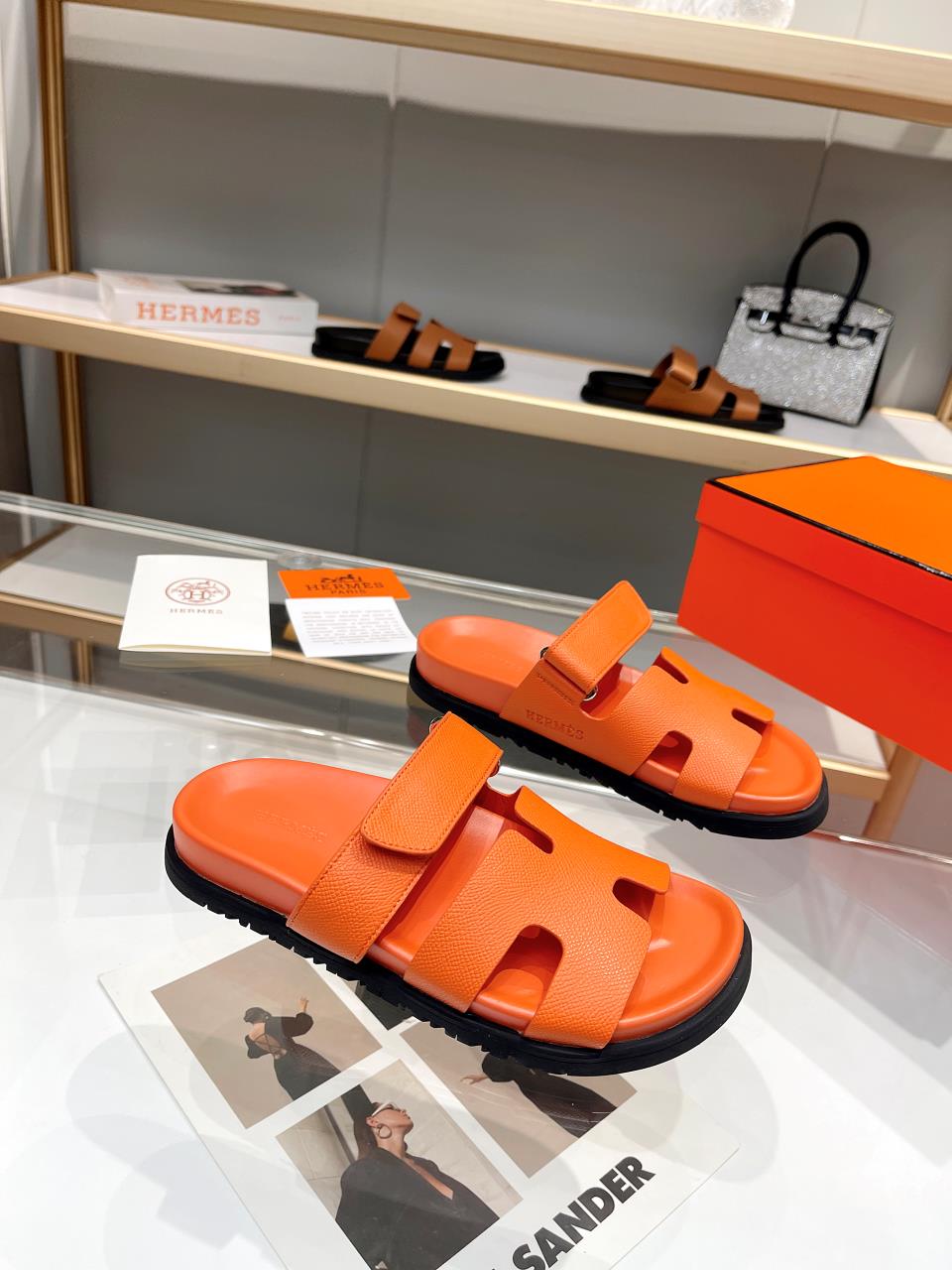 Hermes Sandal Chypre All Orange