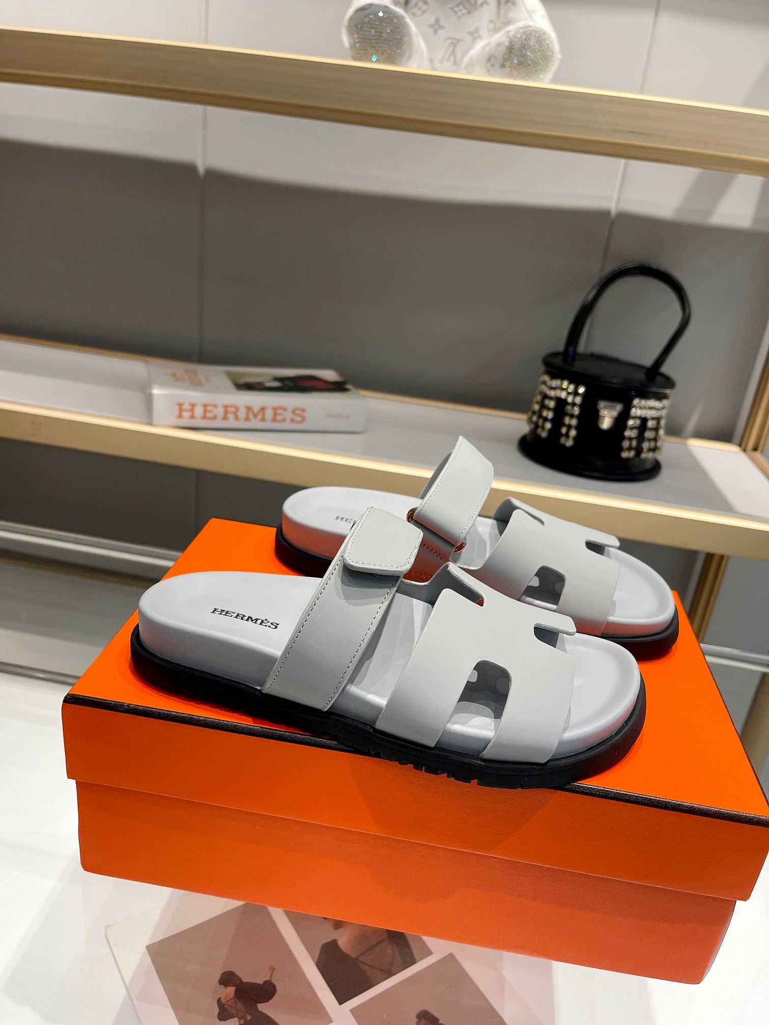 Hermes Sandal Chypre Nardo Grau