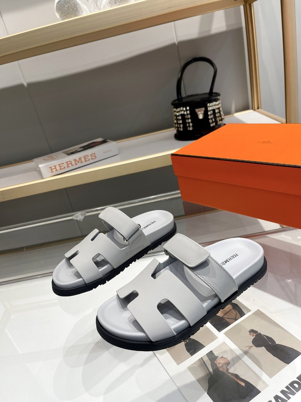 Hermes Sandal Chypre Nardo Grau