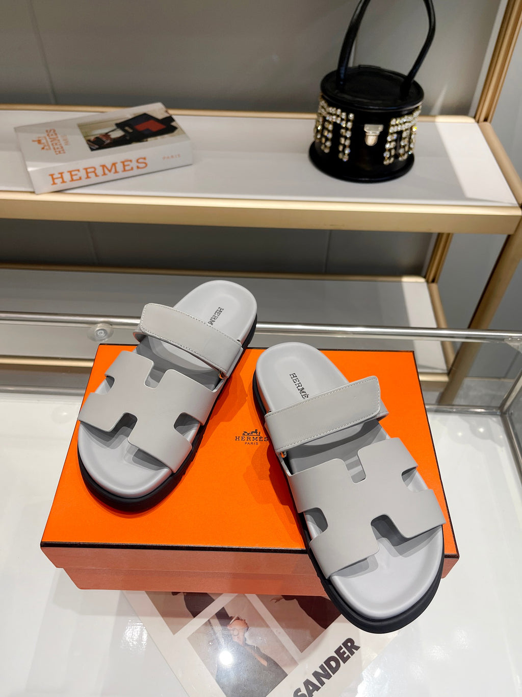 Hermes Sandal Chypre Nardo Grau