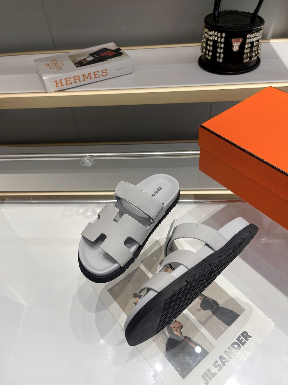Hermes Sandal Chypre Nardo Grau