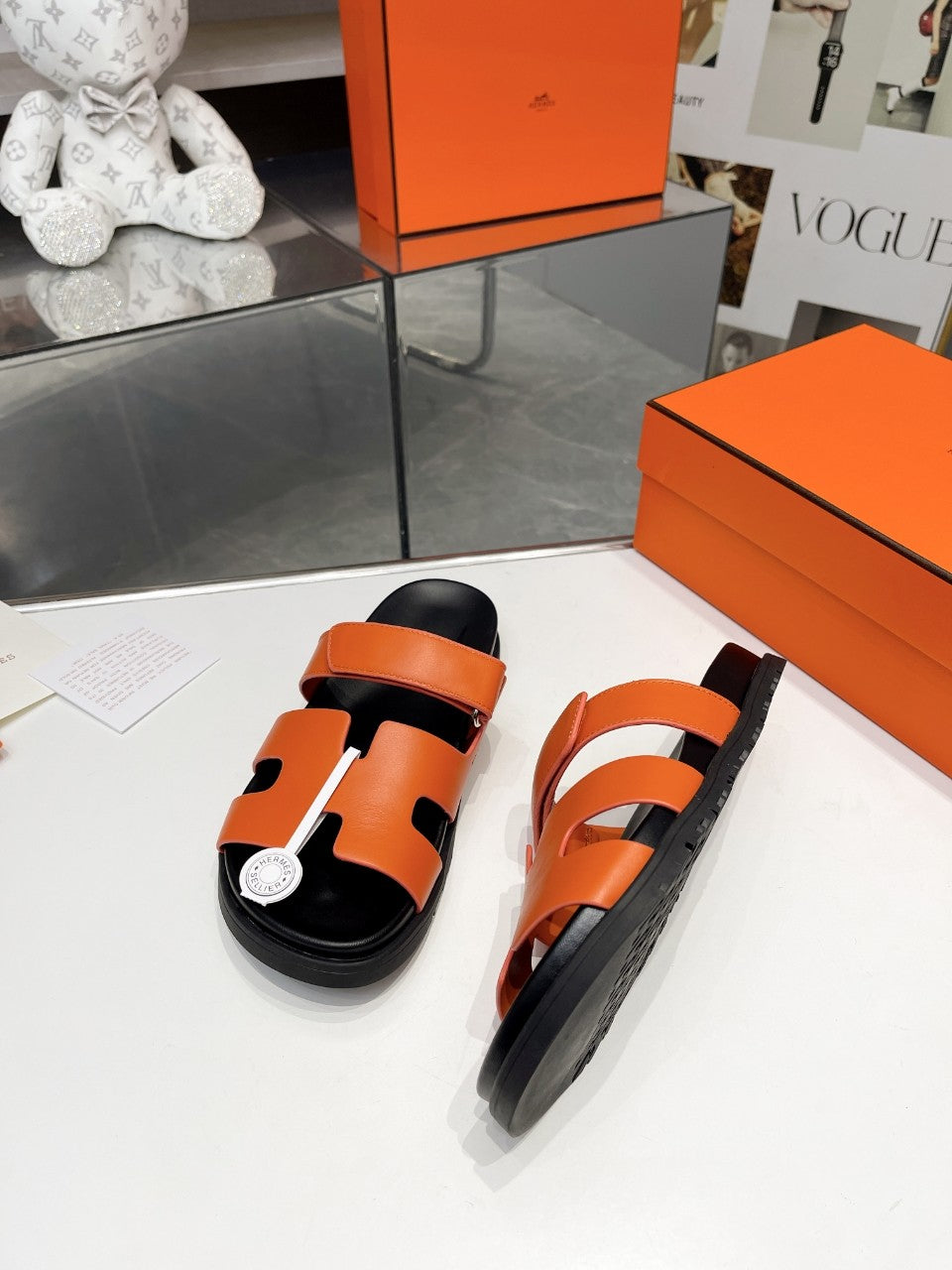 Hermes Sandal Chypre H Orange