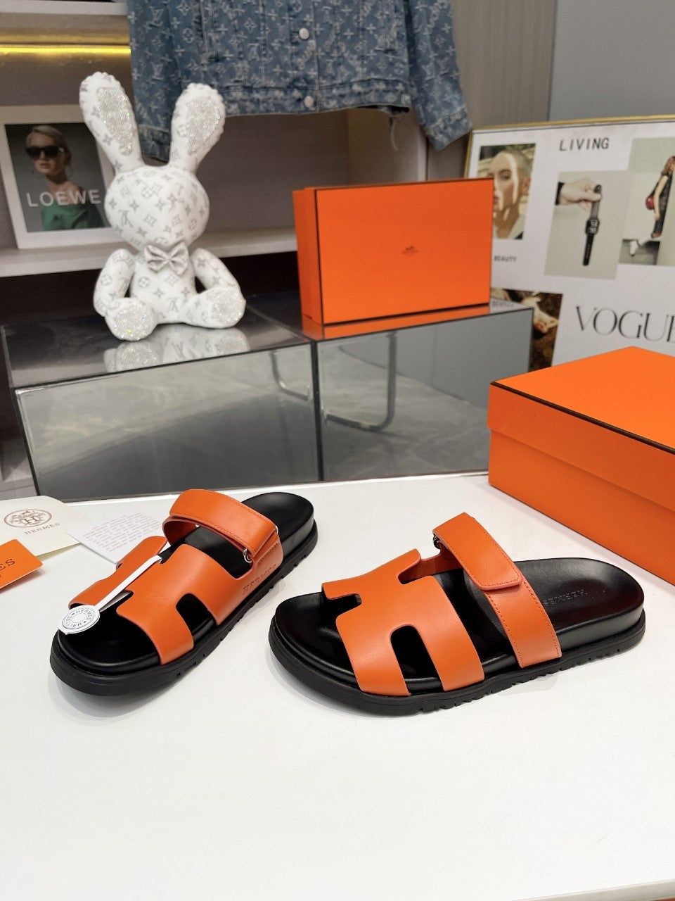 Hermes Sandal Chypre H Orange