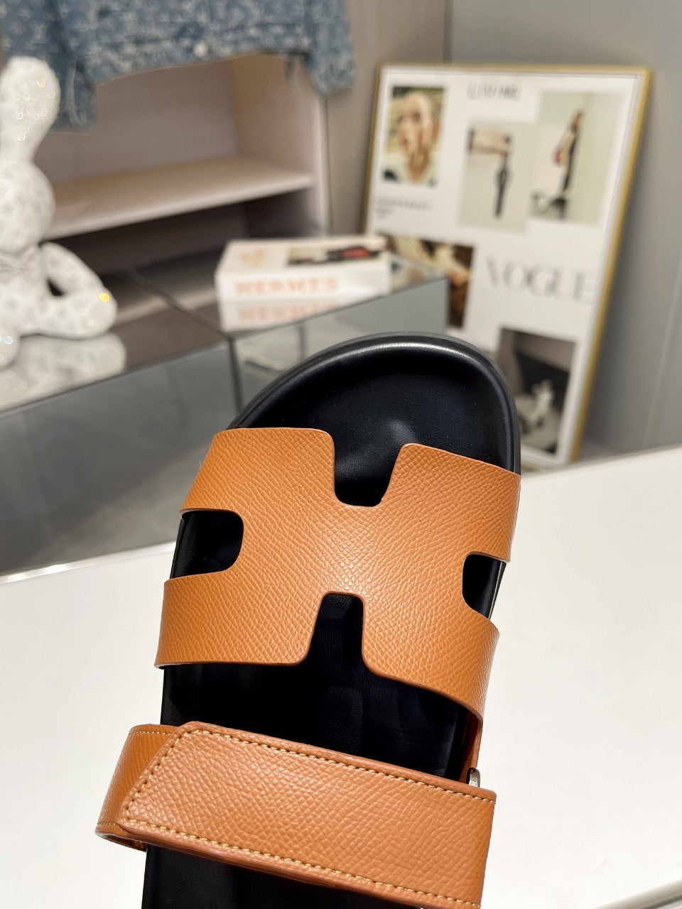 Hermes Sandal Chypre Dark Brown Black Sole