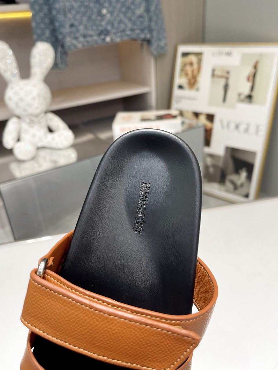 Hermes Sandal Chypre Dark Brown Black Sole