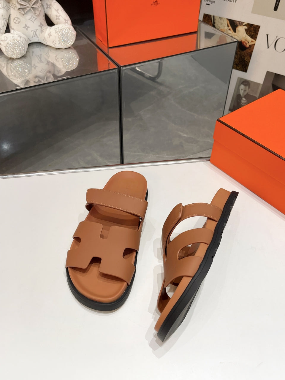 Hermes Sandal Chypre Moroccan Brown