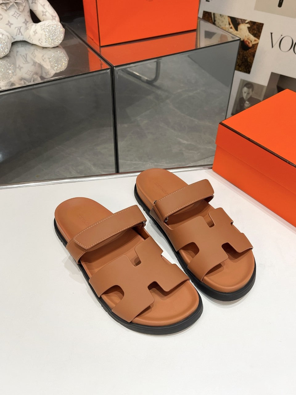 Hermes Sandal Chypre Moroccan Brown