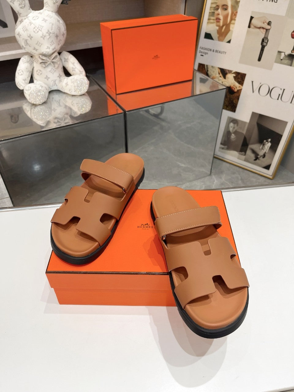 Hermes Sandal Chypre Moroccan Brown