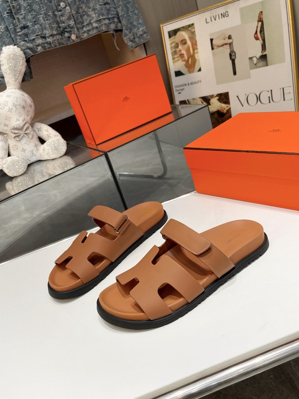 Hermes Sandal Chypre Moroccan Brown