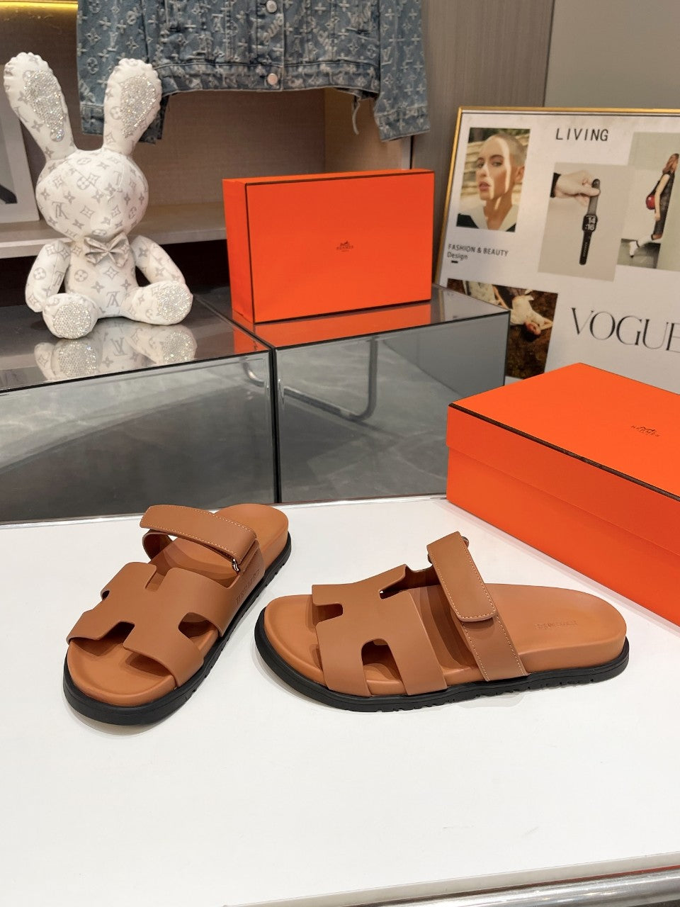 Hermes Sandal Chypre Moroccan Brown