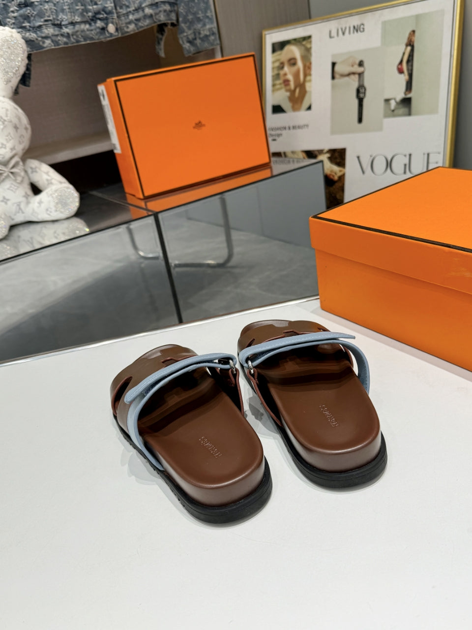 Hermes Sandal Chypre Chocolate