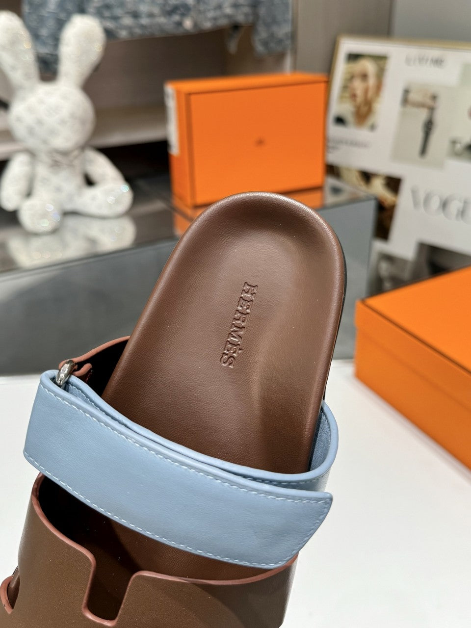 Hermes Sandal Chypre Chocolate