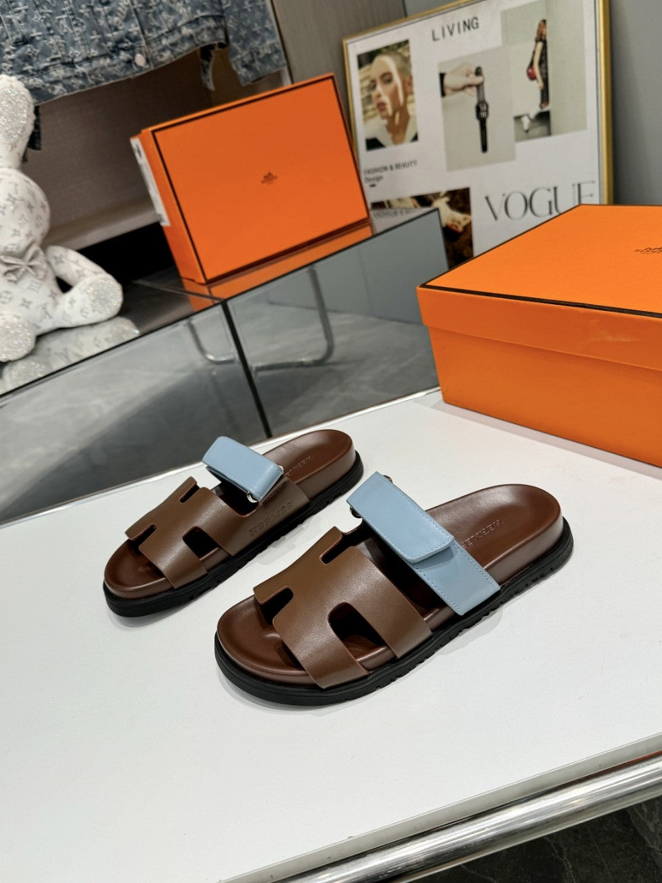 Hermes Sandal Chypre Chocolate