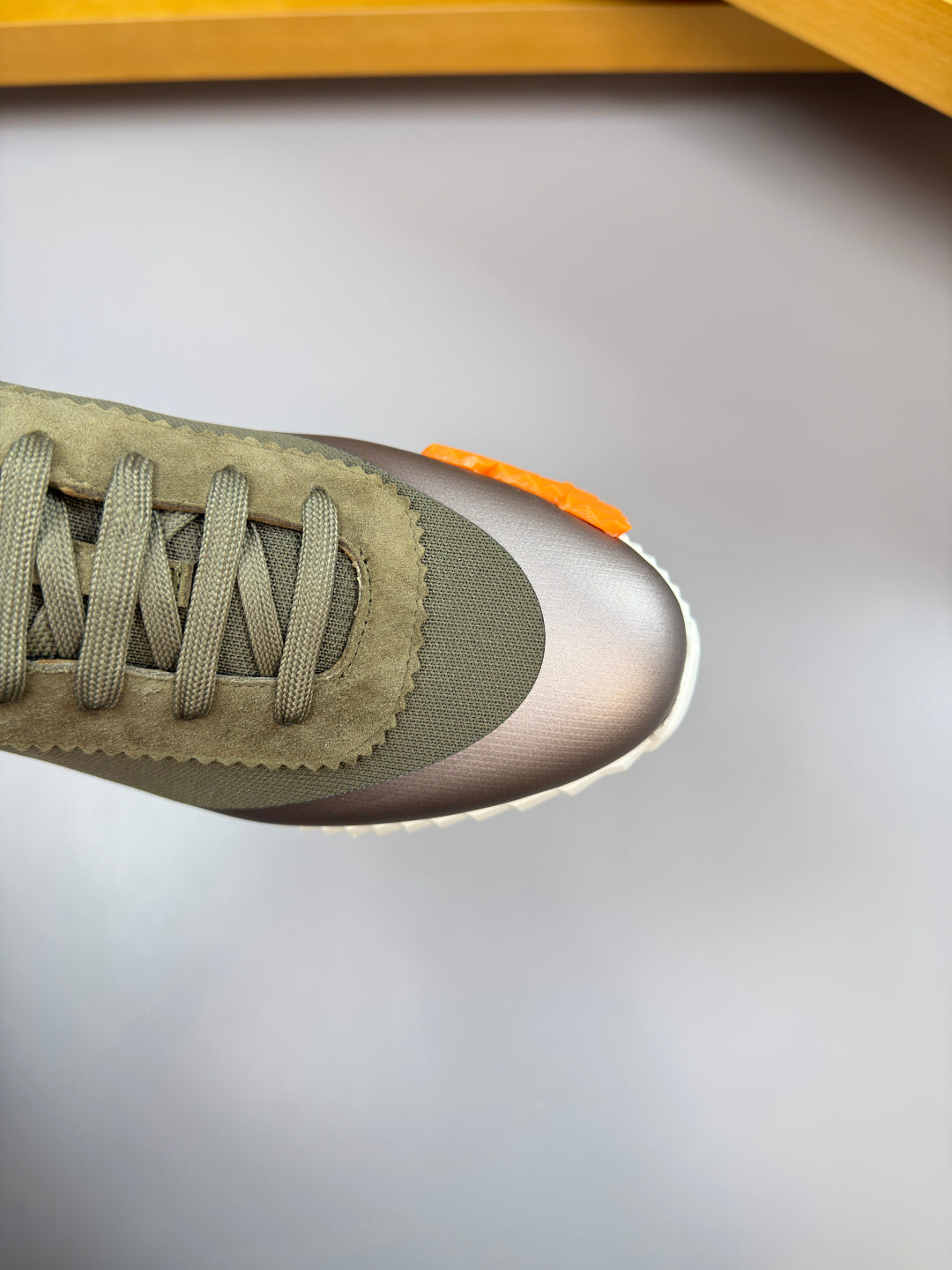Hermes Bouncing Sneaker Olive Green Silver Toe