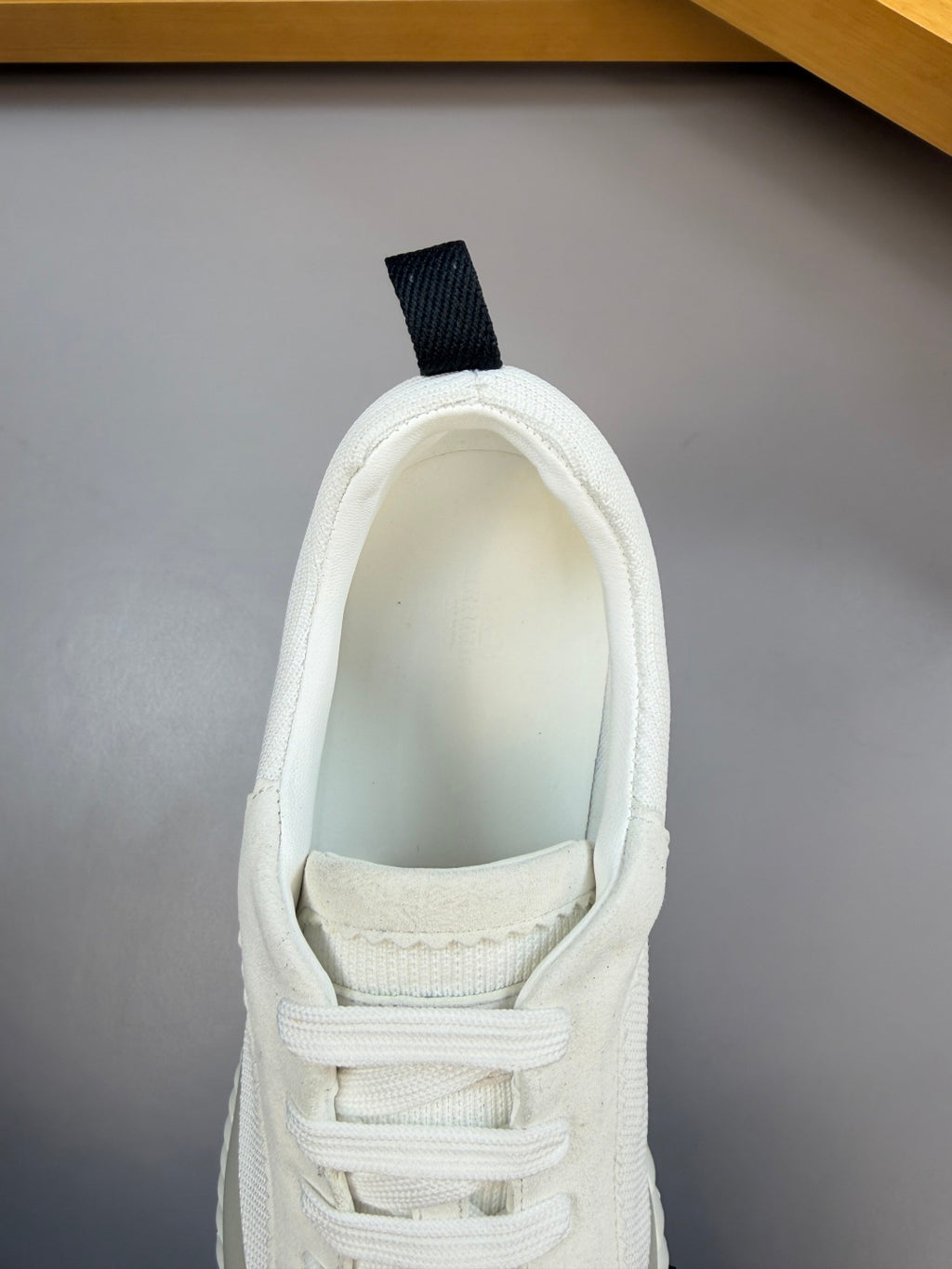 Hermes Bouncing Sneaker White Burgundy