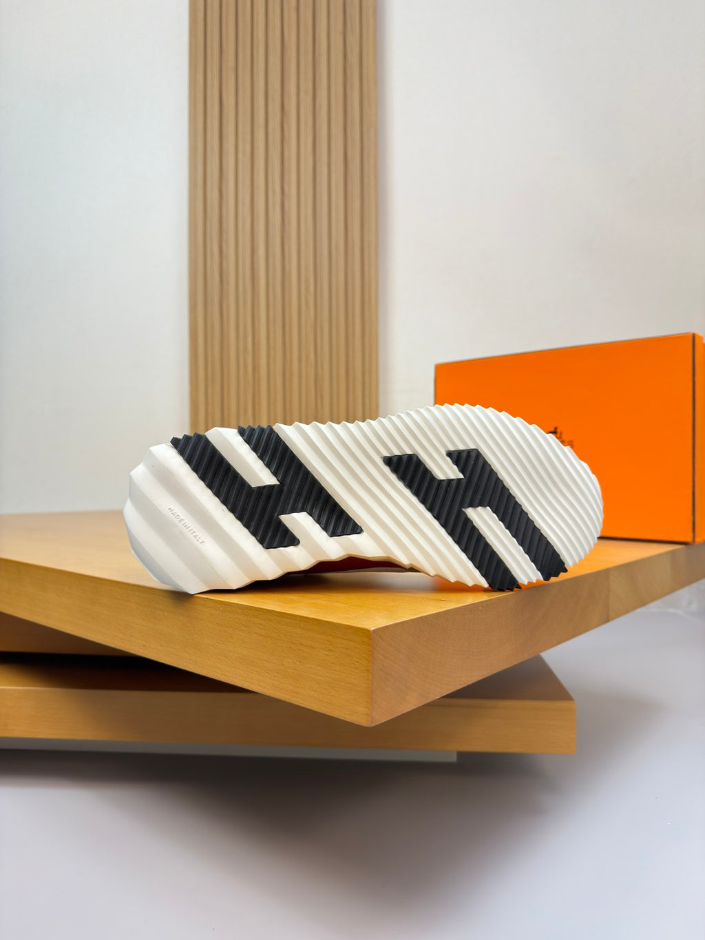 Hermes Bouncing Sneaker White Burgundy