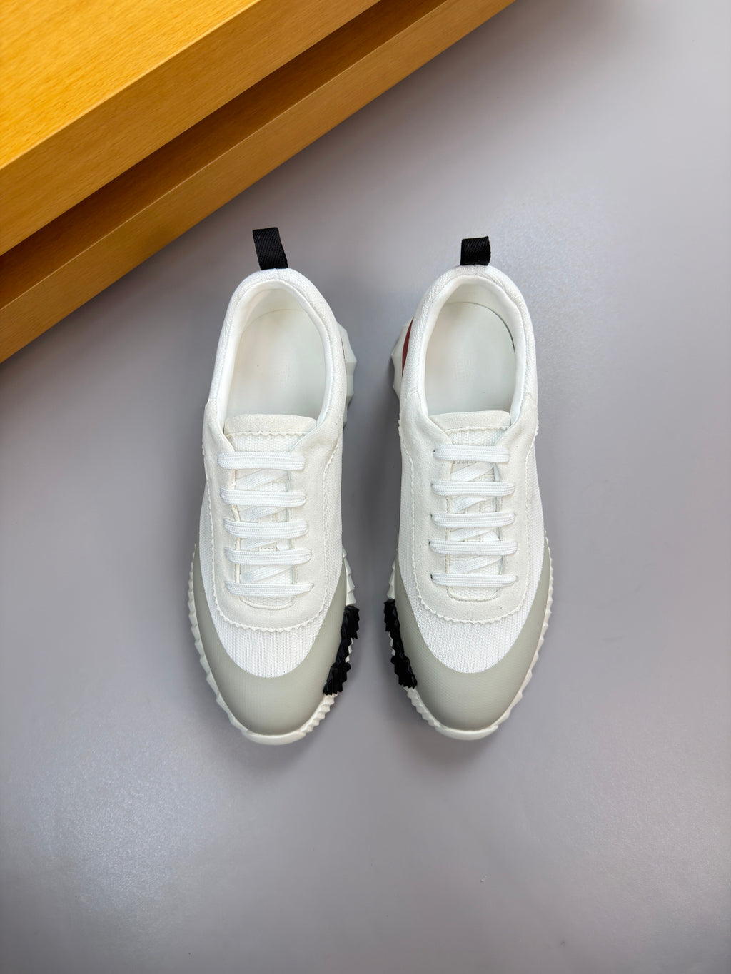 Hermes Bouncing Sneaker White Burgundy