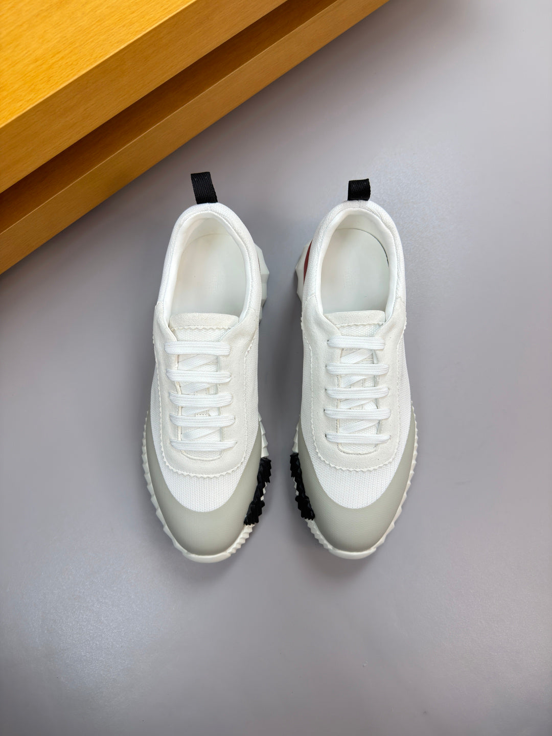 Hermes Bouncing Sneaker White Burgundy
