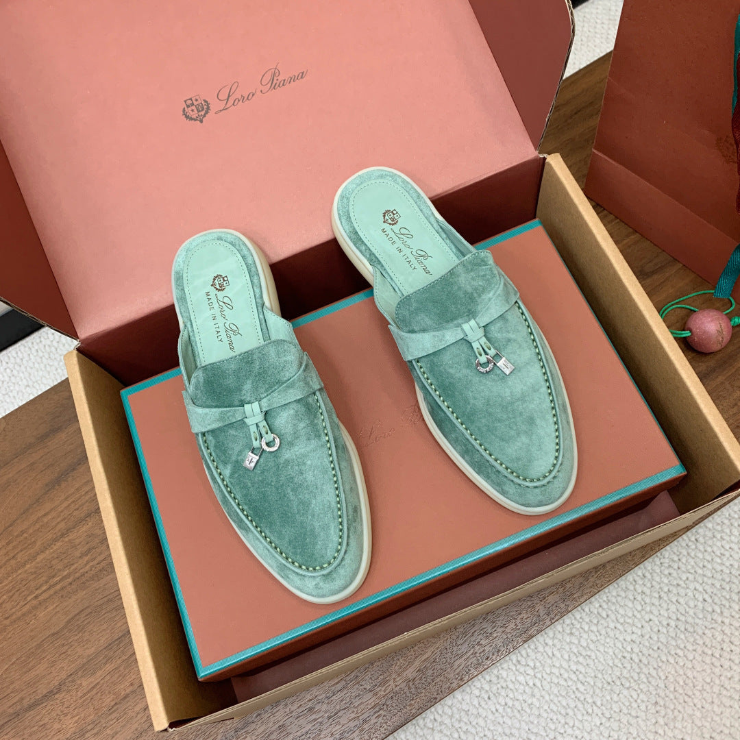 Capri Mules Emerald Green
