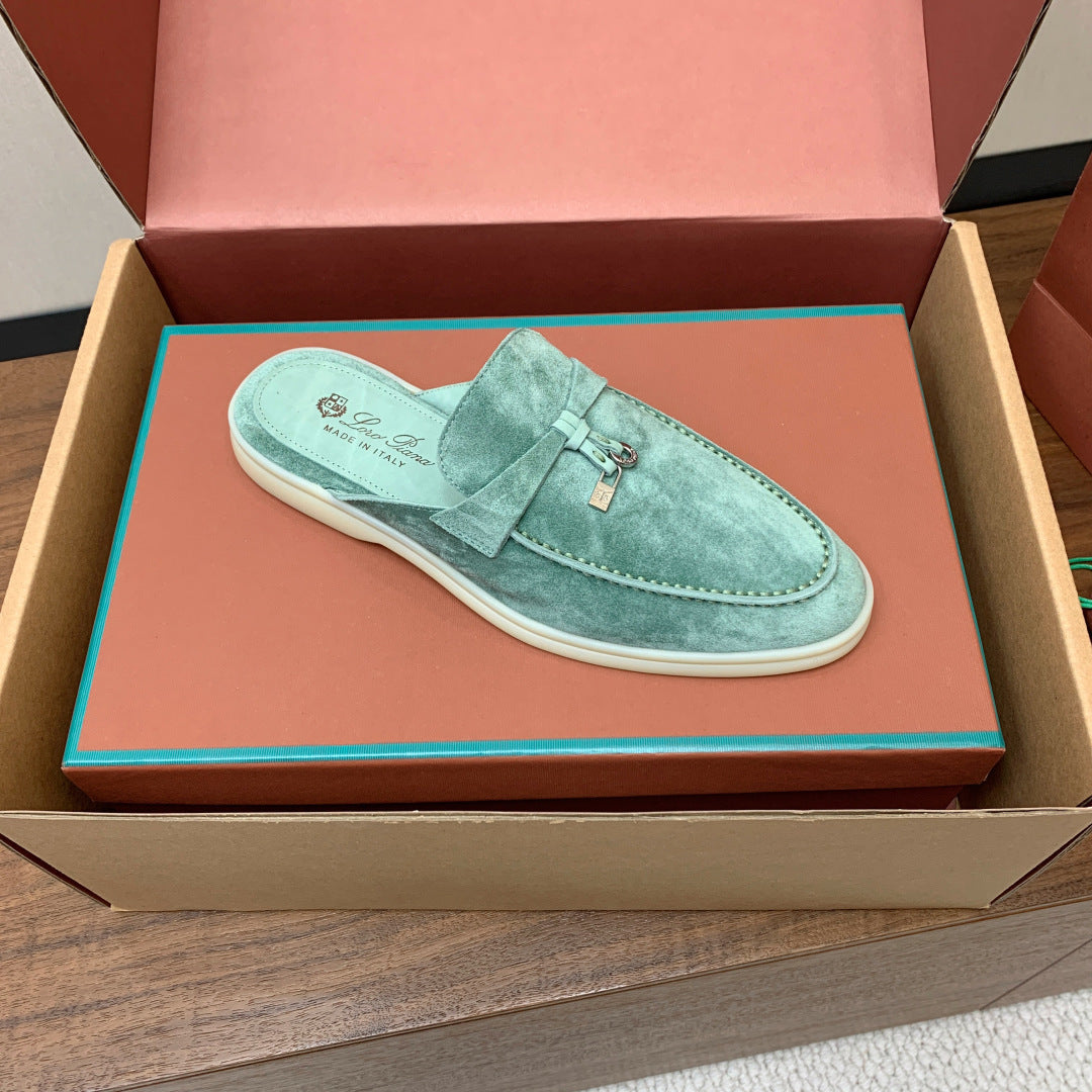Capri Mules Emerald Green