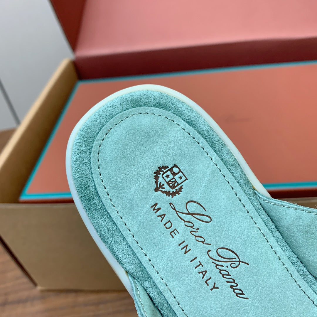 Capri Mules Emerald Green