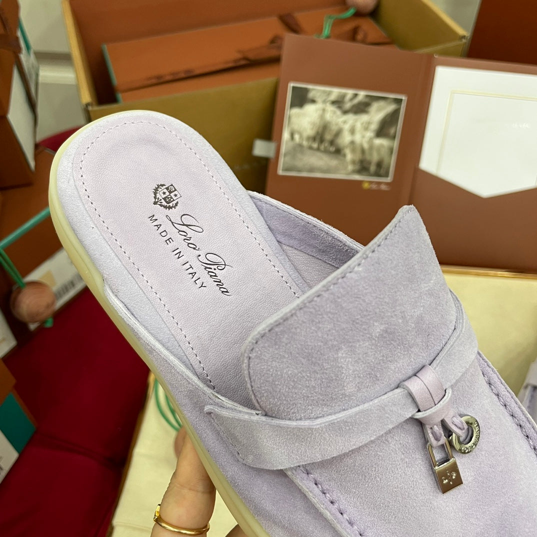 Capri Mules Pale Lilac