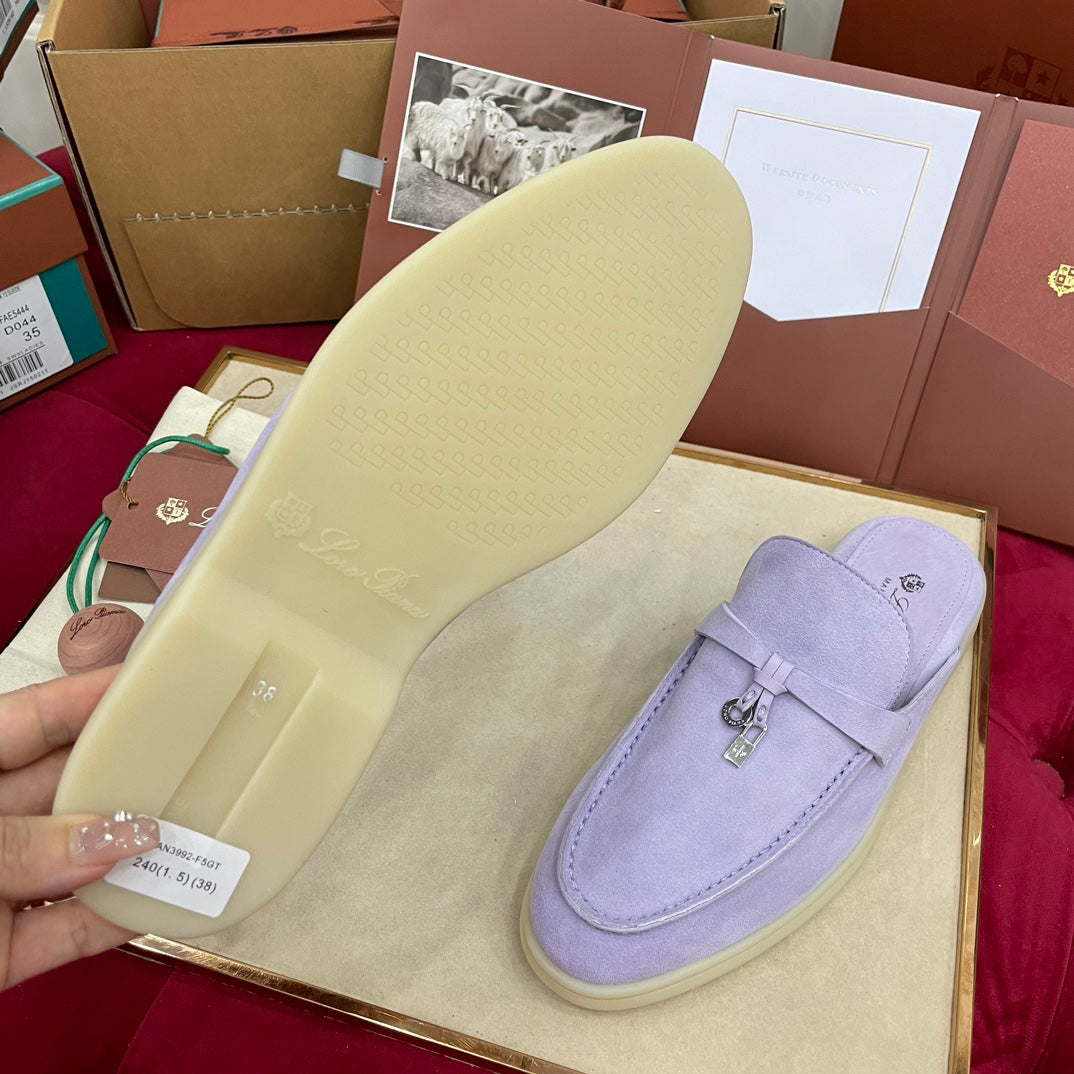 Capri Mules Pale Lilac
