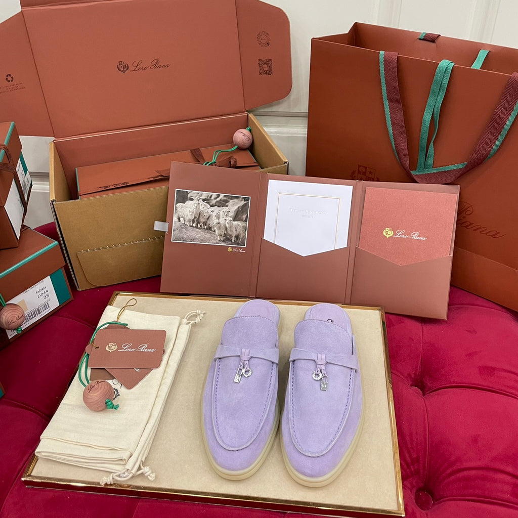 Capri Mules Pale Lilac