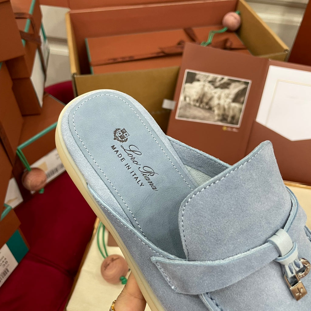 Capri Mules Baby Blue