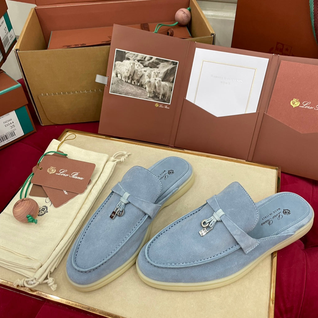 Capri Mules Baby Blue