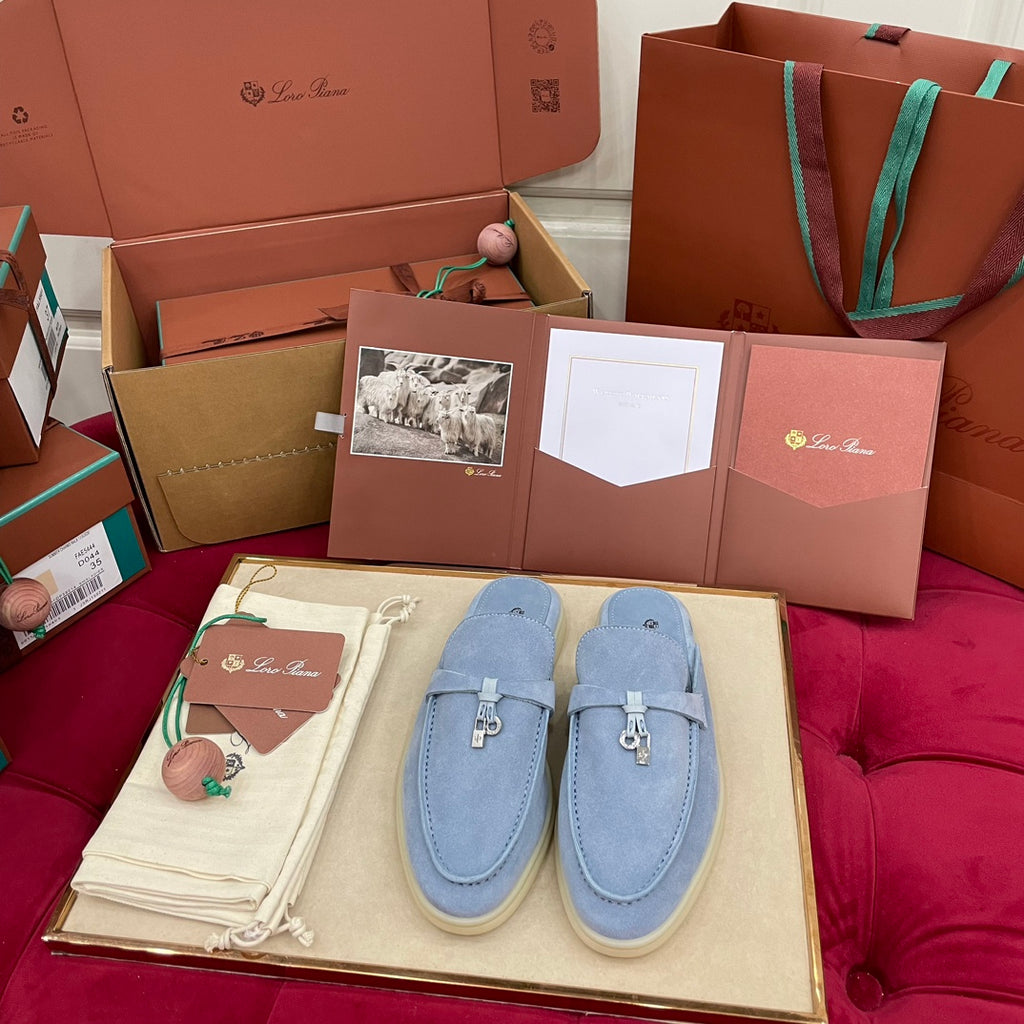 Capri Mules Baby Blue