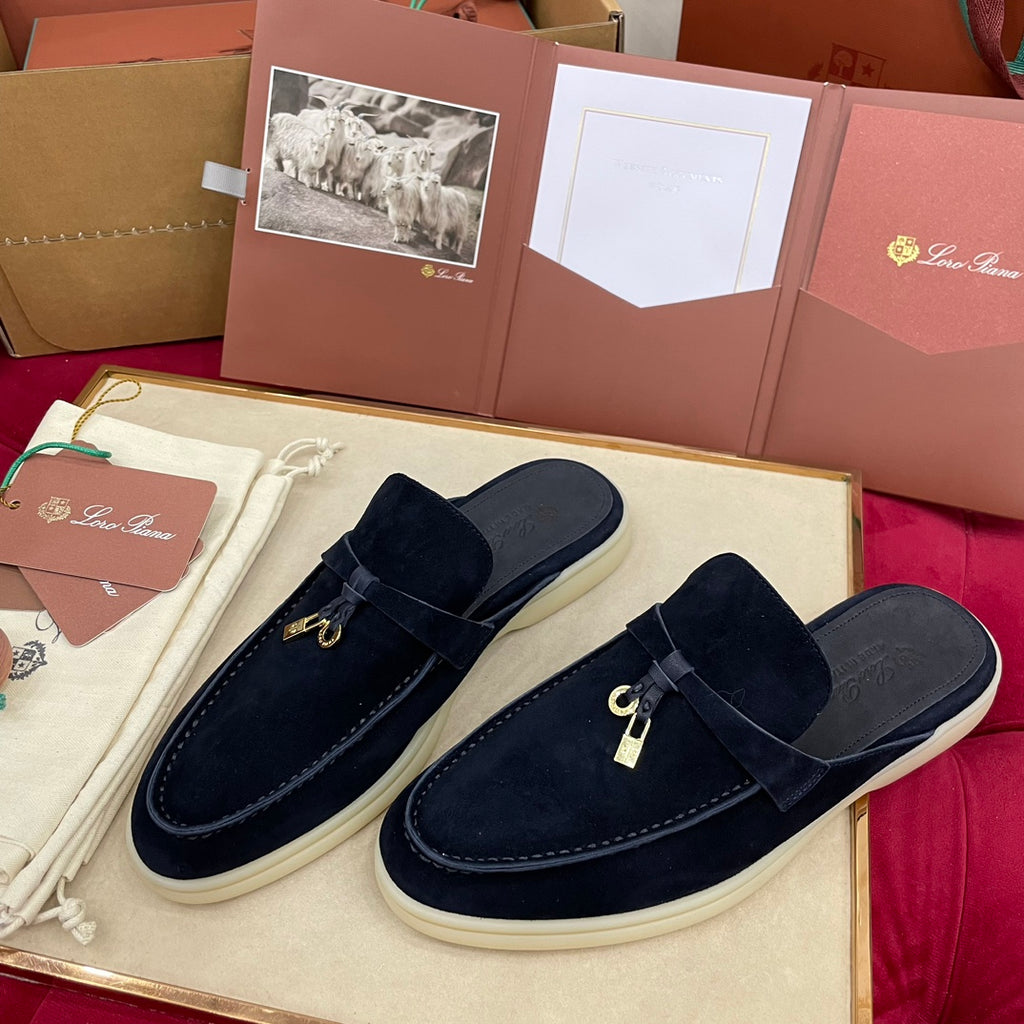 Capri Mules Navy Blue