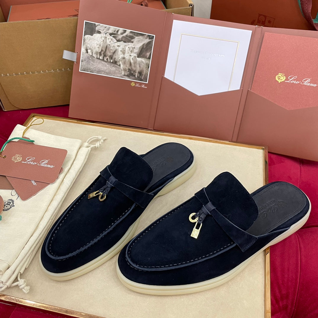 Capri Mules Navy Blue