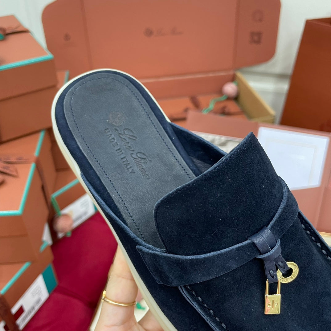Capri Mules Navy Blue