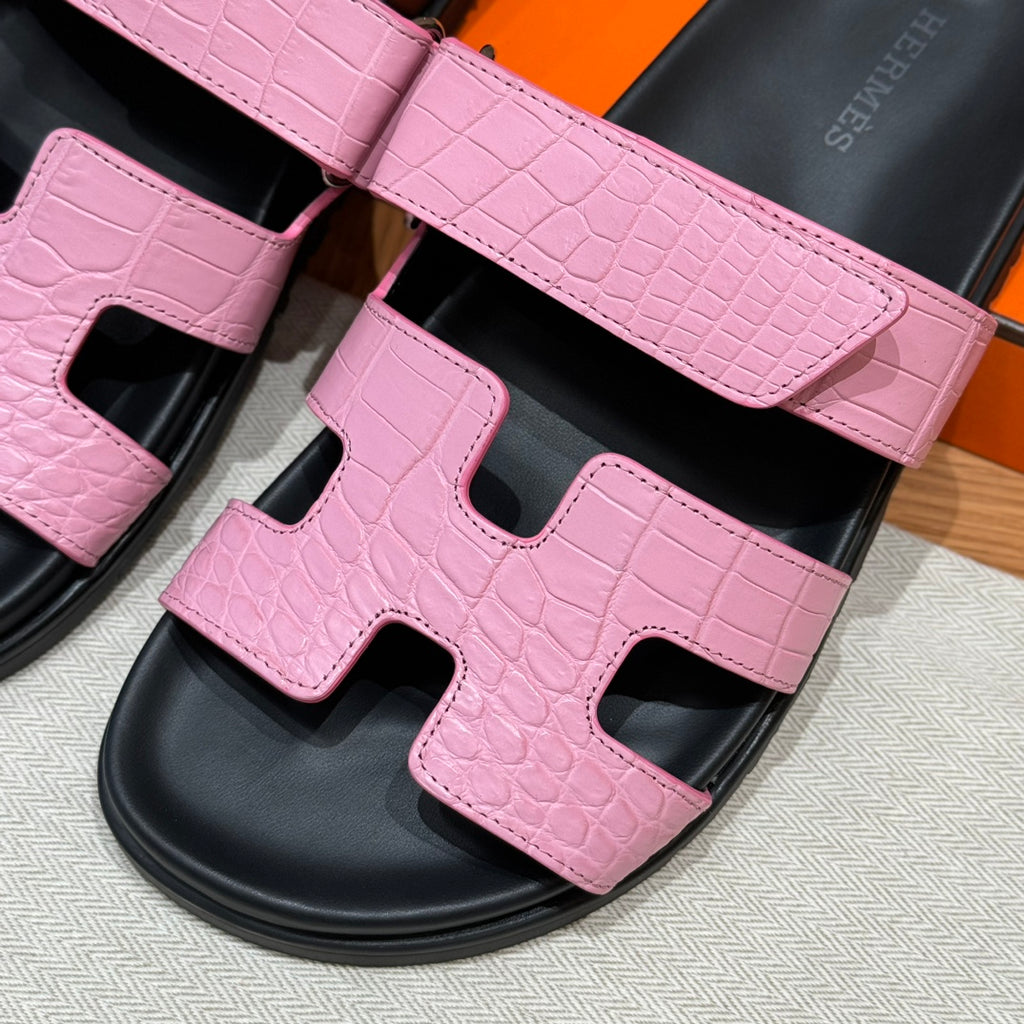 Riviera Sandal Rosa Croco Optic