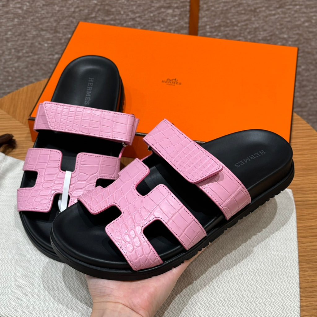 Riviera Sandal Rosa Croco Optic