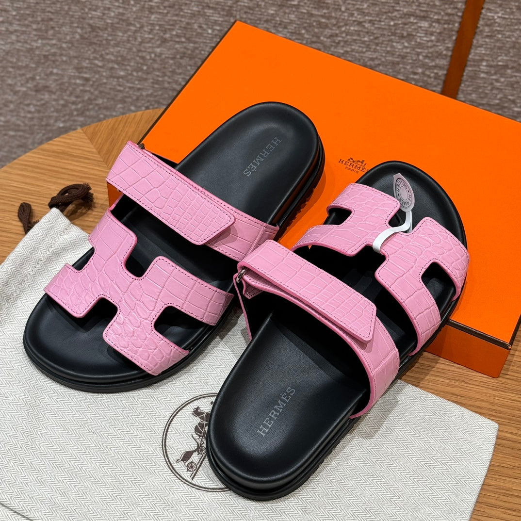 Riviera Sandal Rosa Croco Optic