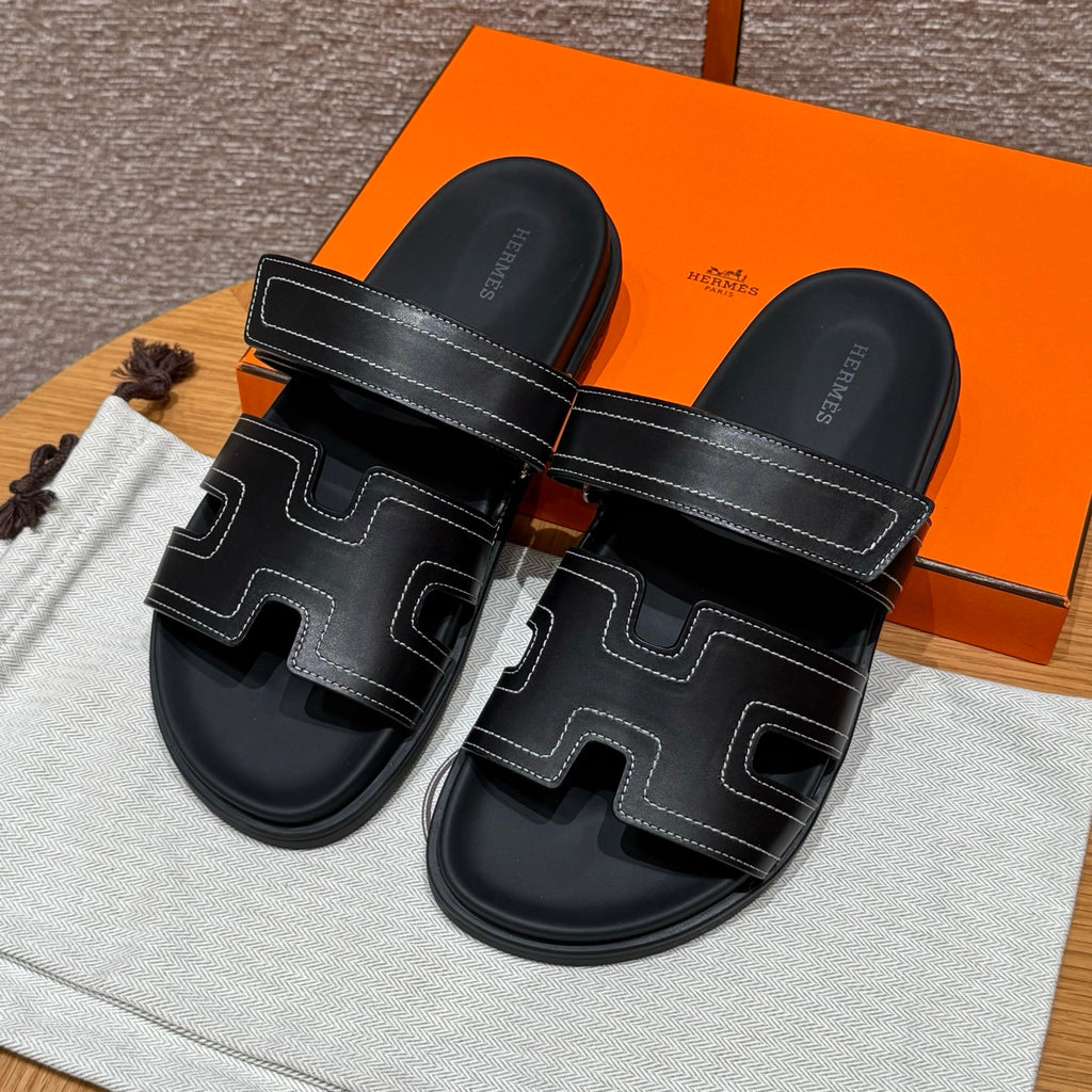 Riviera Sandal Black Stitch